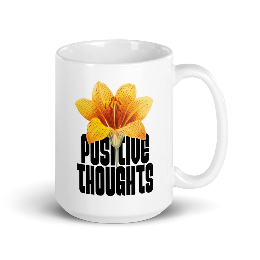 White glossy mug