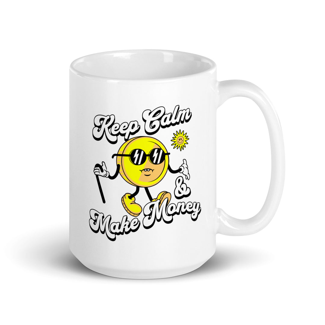 White glossy mug