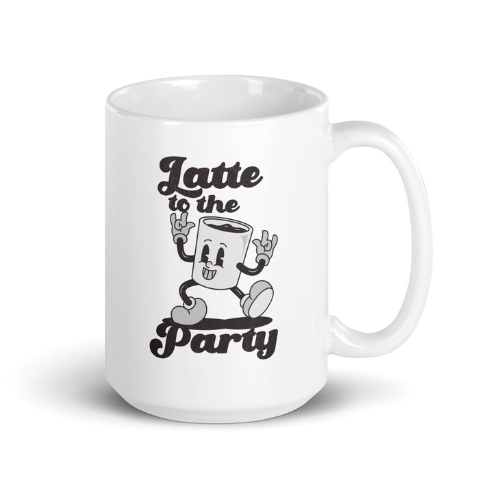 White glossy mug