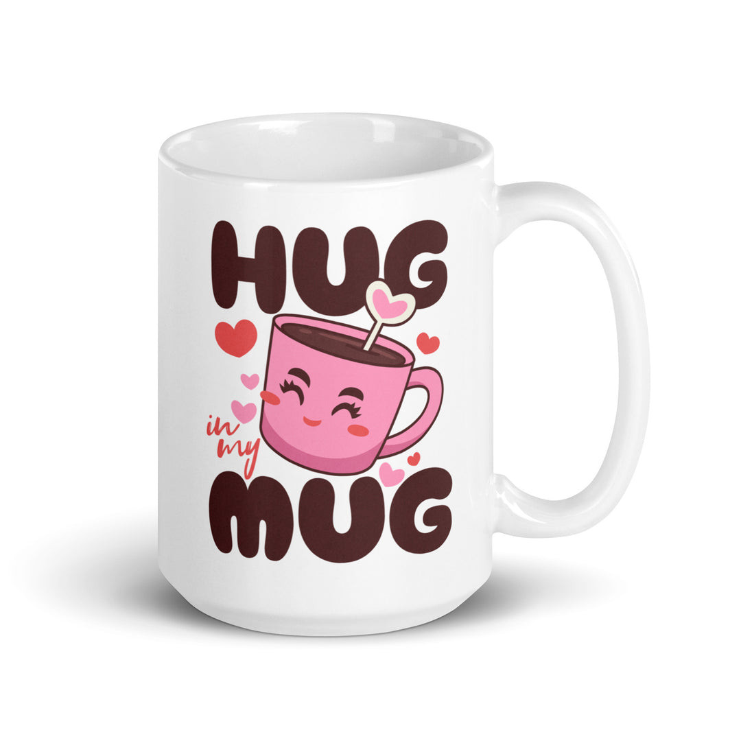 White glossy mug