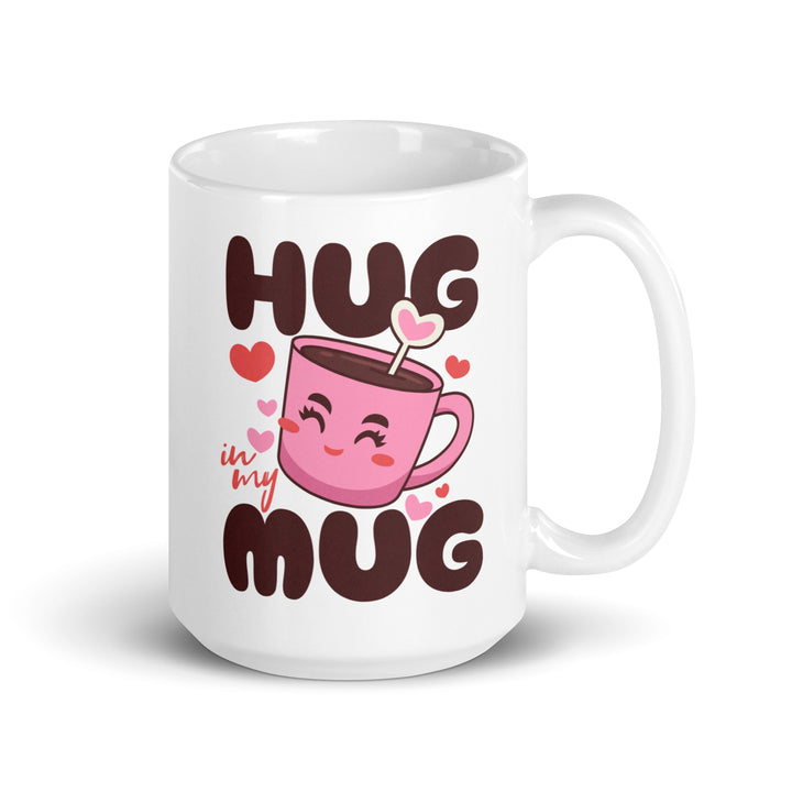 White glossy mug