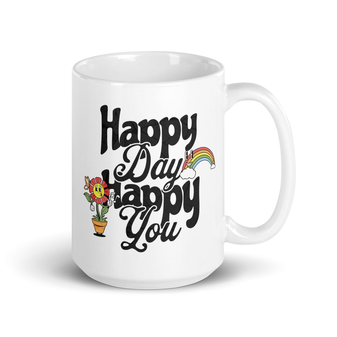 White glossy mug