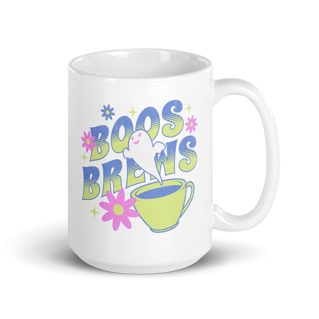 White glossy mug