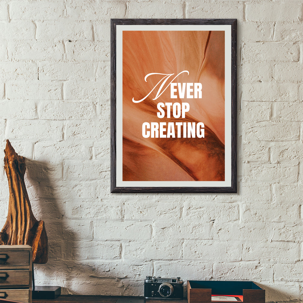 Artistic Creation Motivation Poster