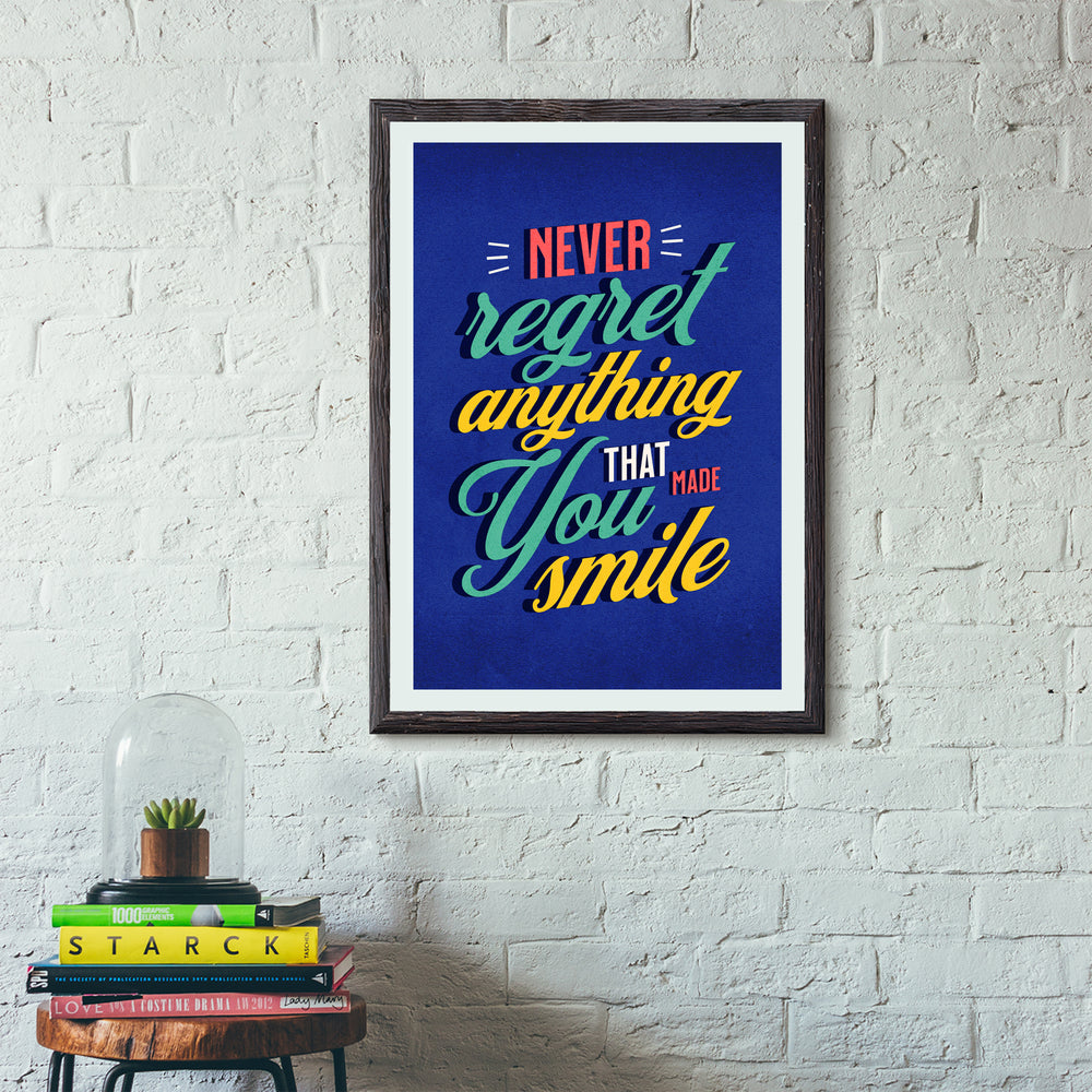 Colorful Smile Quote Poster